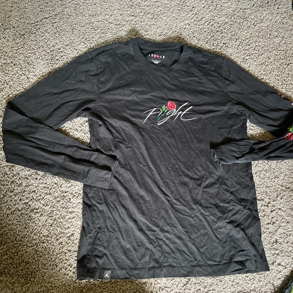 Jordan Black Long Sleeve Tees